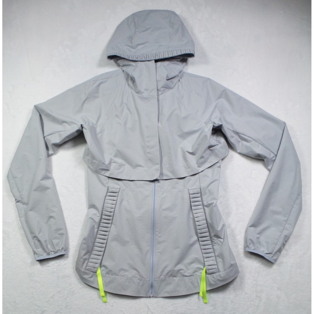 Lululemon The Best Vest Jacket Womens Size 6 Gray Hooded Water Wind Resistant
